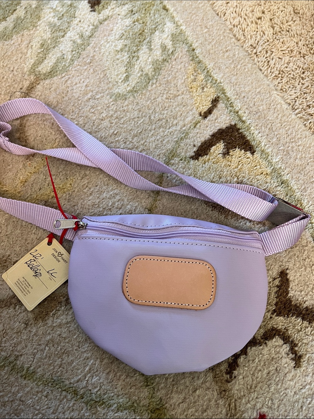 John Hardy Lavender Belt Bag with Tan Accent - Women